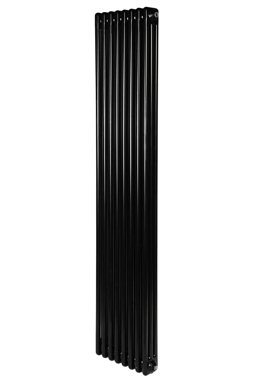 Вертикальный дизайнерский радиатор отопления ARTTIDESIGN Bari III 8/1800/380/50 черный матовый
